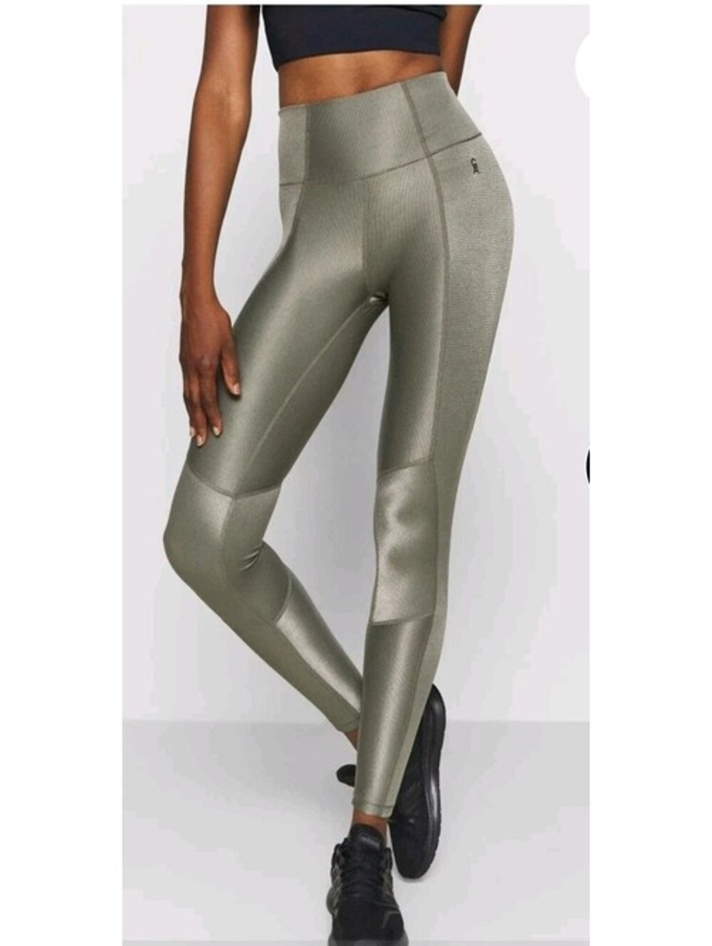 Good American Women's Size 2 Olive Green activewear leggings #C6